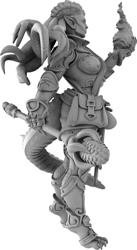 Jugglers Miniatures - Dragonborn Wizard #2 - DnD/TTRPG/Roleplaying/Wargames