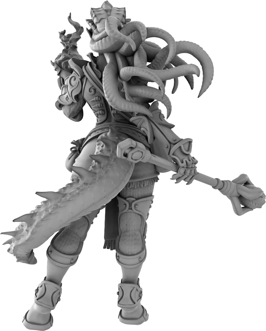 Jugglers Miniatures - Dragonborn Wizard #2 - DnD/TTRPG/Roleplaying/Wargames