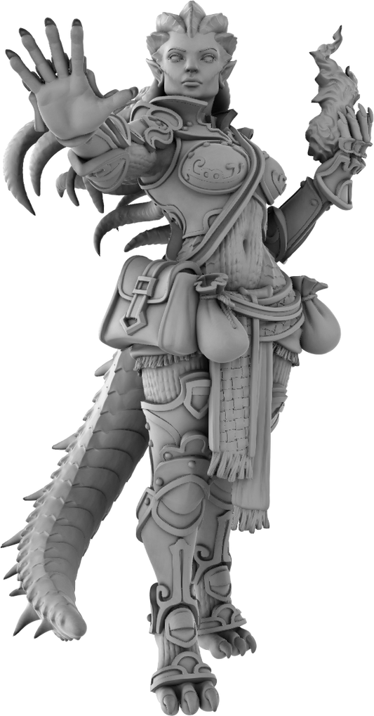 Jugglers Miniatures - Dragonborn Wizard #3 - DnD/TTRPG/Roleplaying/Wargames