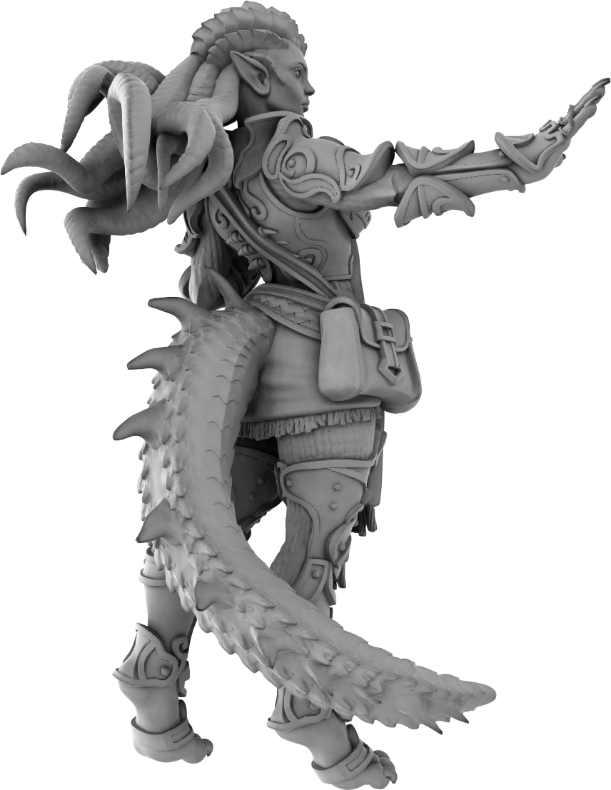 Jugglers Miniatures - Dragonborn Wizard #3 - DnD/TTRPG/Roleplaying/Wargames