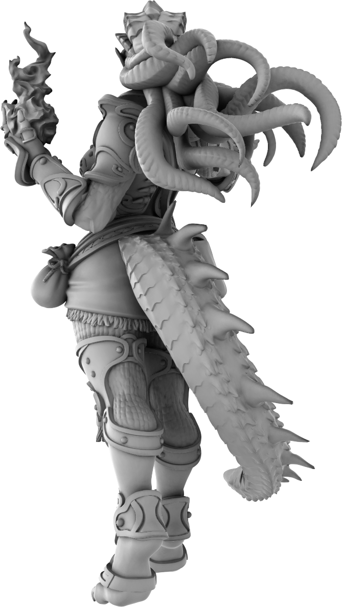 Jugglers Miniatures - Dragonborn Wizard #3 - DnD/TTRPG/Roleplaying/Wargames