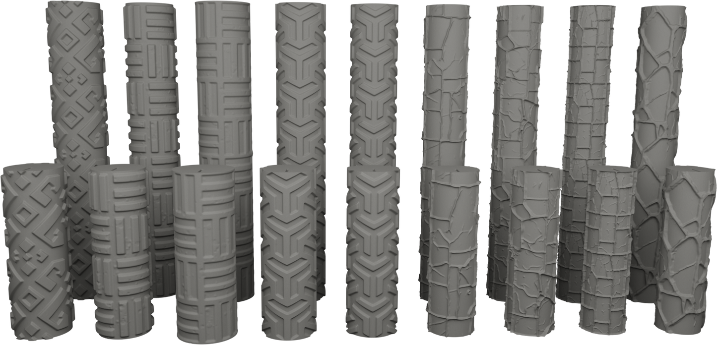 Jorrit - Texture Rollers #11 - Clay Roller for Scenery/TTRPG/Pottery Embossing