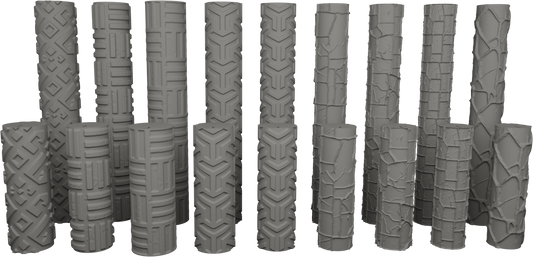 Jorrit - Texture Rollers #11 - Clay Roller for Scenery/TTRPG/Pottery Embossing