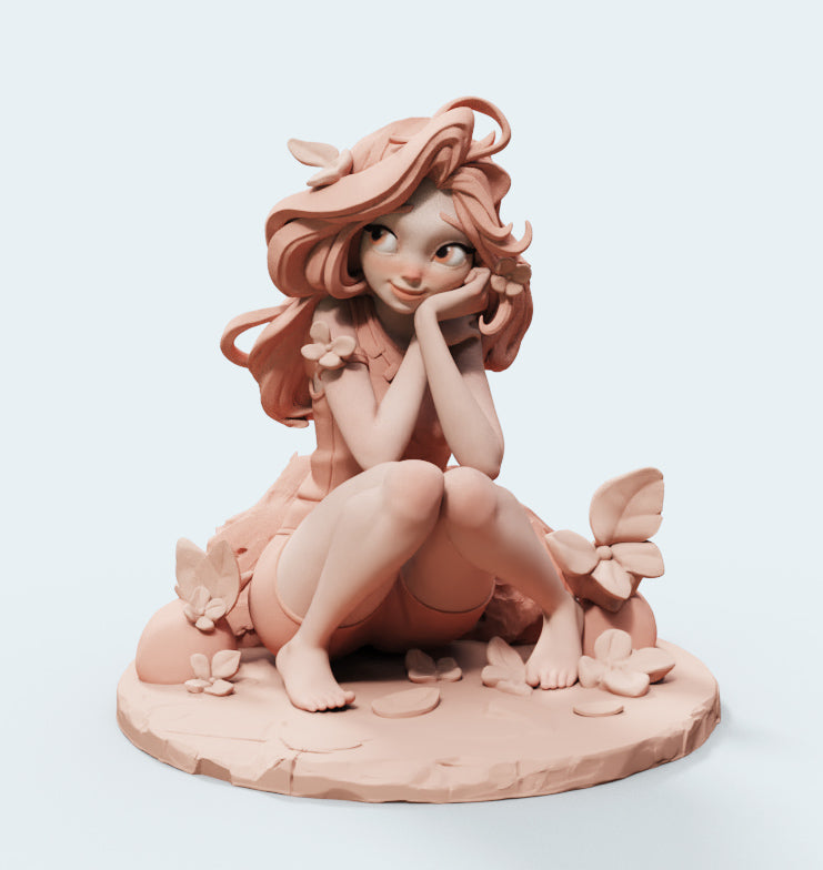 Female Miniatures - Iriel - 5 Poses - 32/75mm Pin Up/Figure/Model/Diorama - Helios3DPrinting
