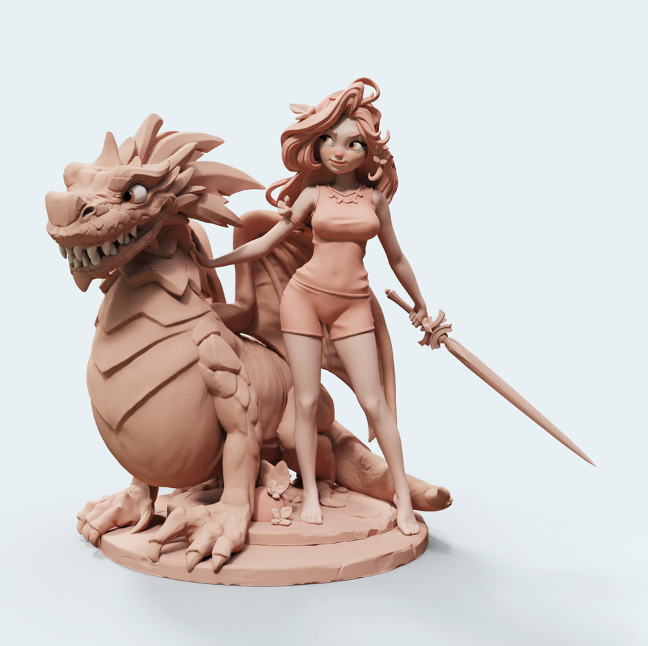 Female Miniatures - Iriel - 5 Poses - 32/75mm Pin Up/Figure/Model/Diorama - Helios3DPrinting