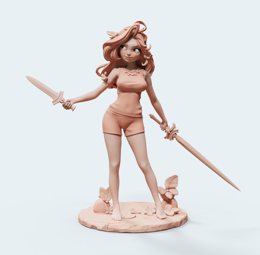 Female Miniatures - Iriel - 5 Poses - 32/75mm Pin Up/Figure/Model/Diorama - Helios3DPrinting