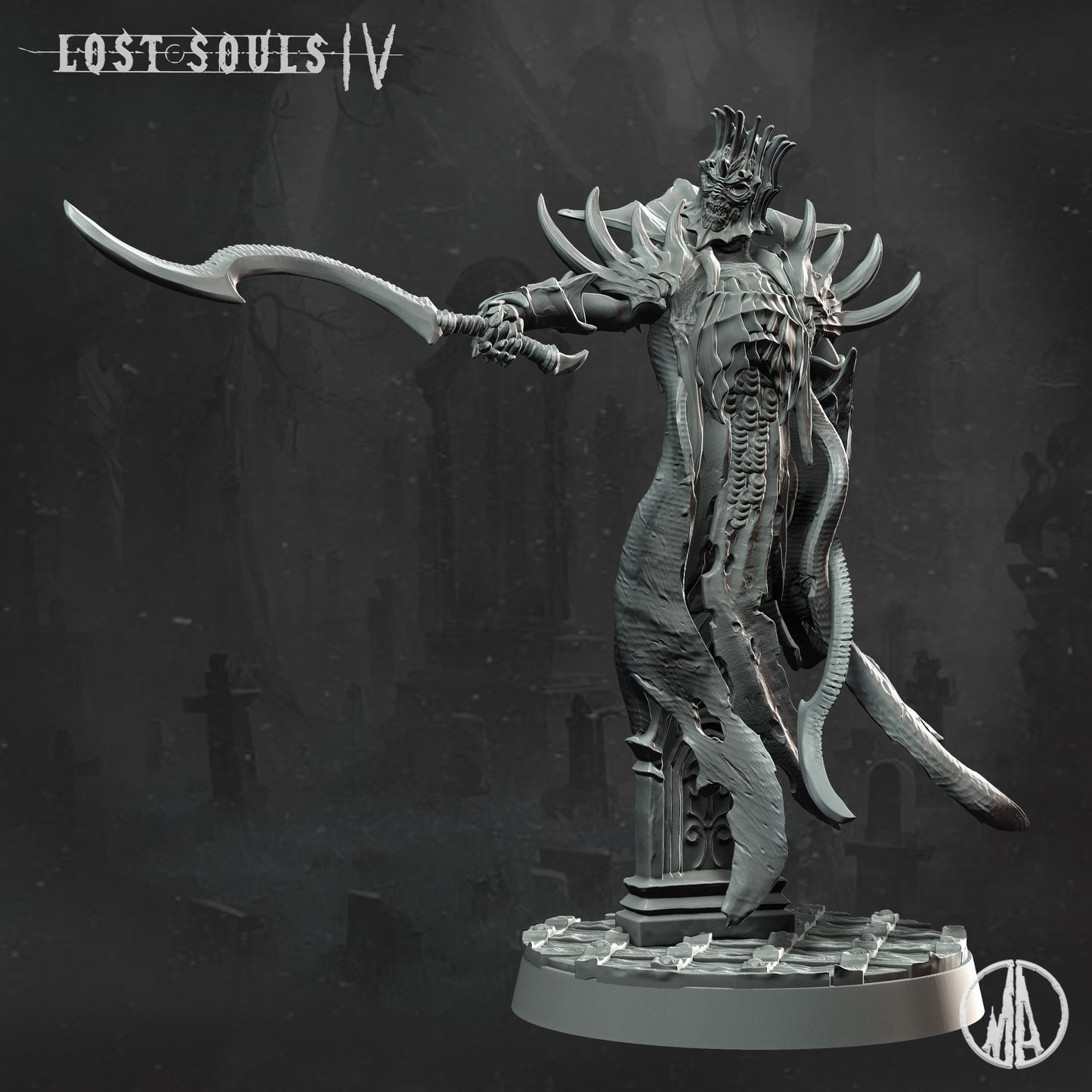 Monolith Arts - Lost Souls IV - Shadowed Spirit #1 - DnD/TTRPG Figure/Miniature