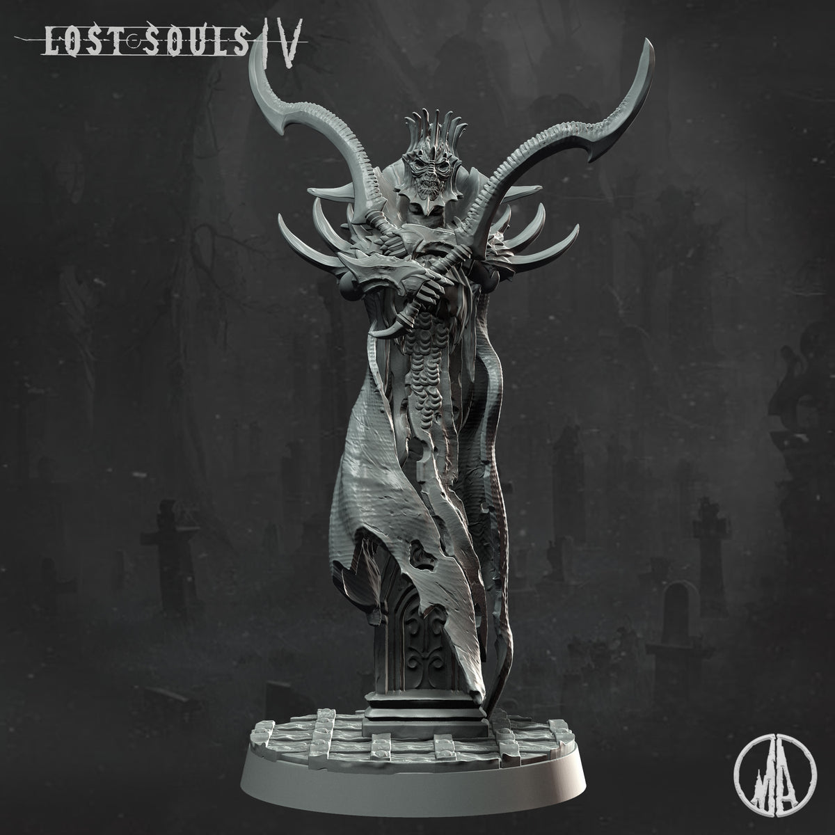 Monolith Arts - Lost Souls IV - Shadowed Spirit #4 - DnD/TTRPG Figure/Miniature