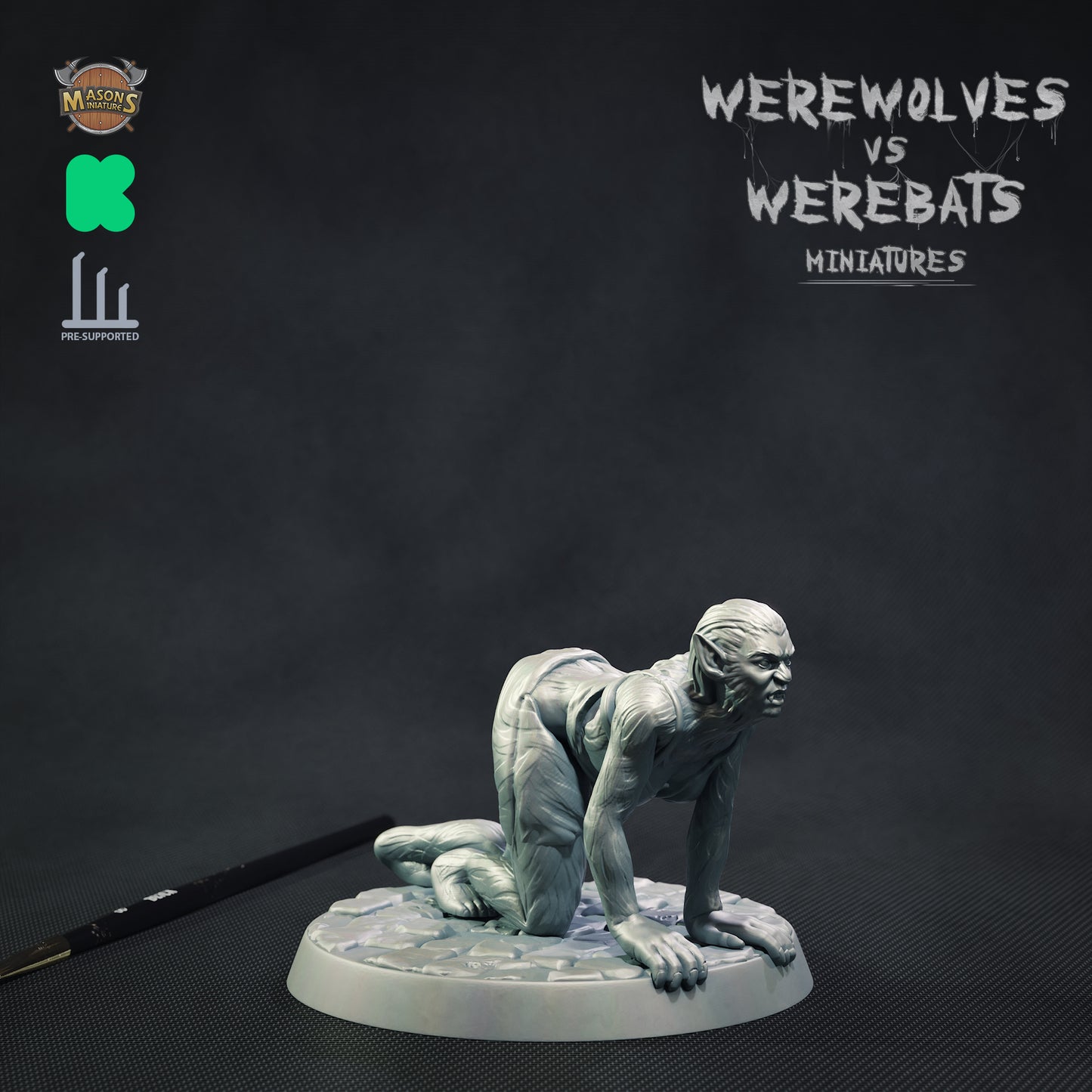 Masons Miniatures - Shewolf #2 - DnD/TTRPG Figure/Miniature