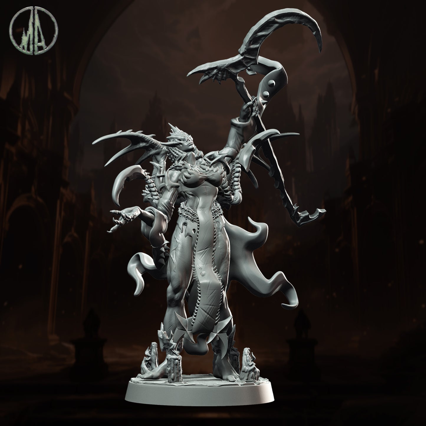 Monolith Arts - Underworld Creatures - Siren #1 - DnD/TTRPG Figure/Miniature