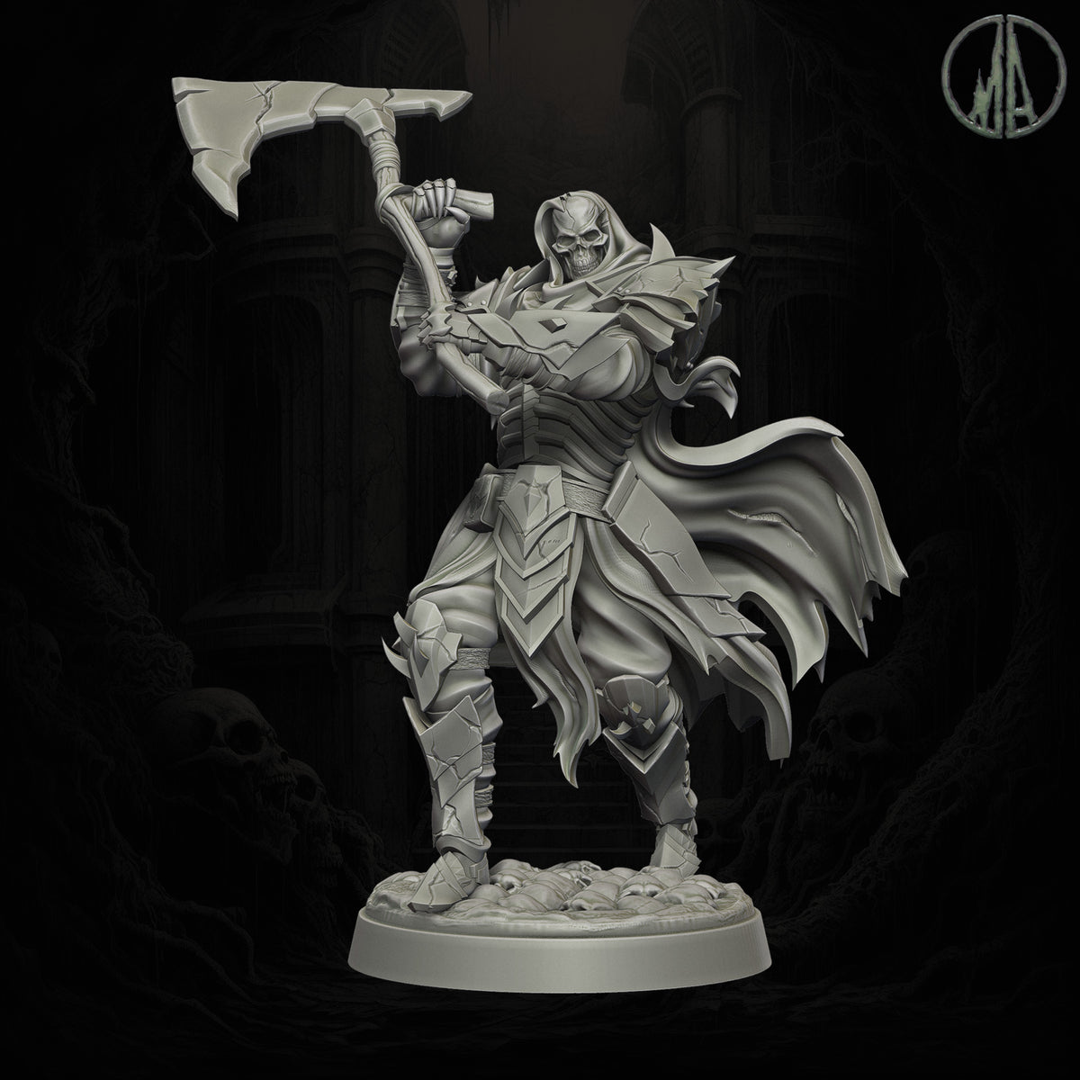 Monolith Arts - Echoes of the Void - Skeletal Warrior #2 - DnD/TTRPG Figure/Miniature