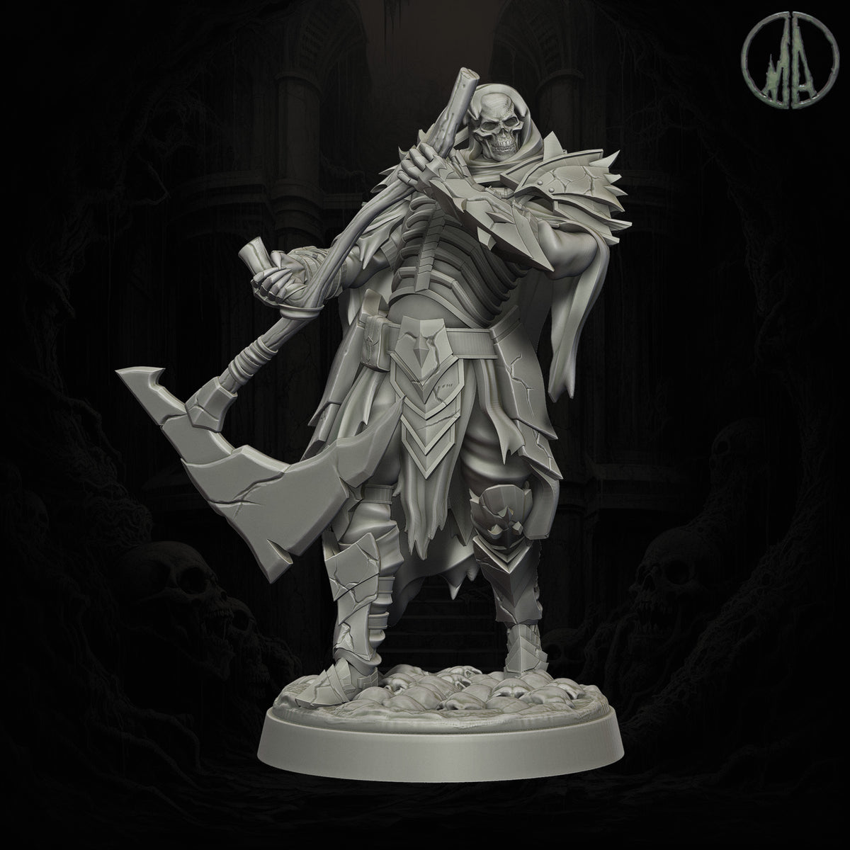 Monolith Arts - Echoes of the Void - Skeletal Warrior #3 - DnD/TTRPG Figure/Miniature