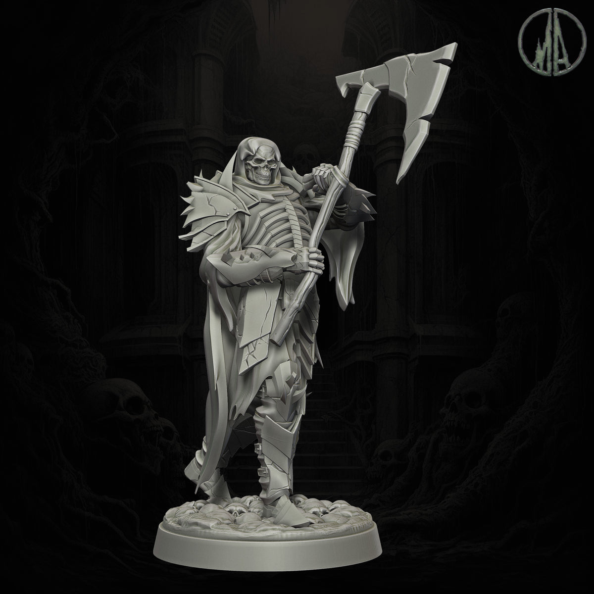 Monolith Arts - Echoes of the Void - Skeletal Warrior #4 - DnD/TTRPG Figure/Miniature