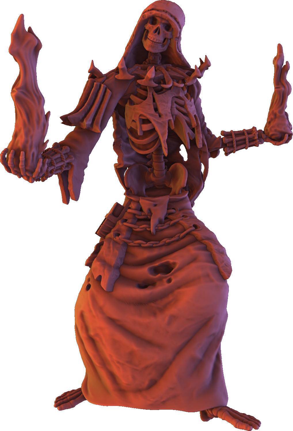 Monolith Arts - Skeletons - Mage - DnD/TTRPG Figure/Miniature
