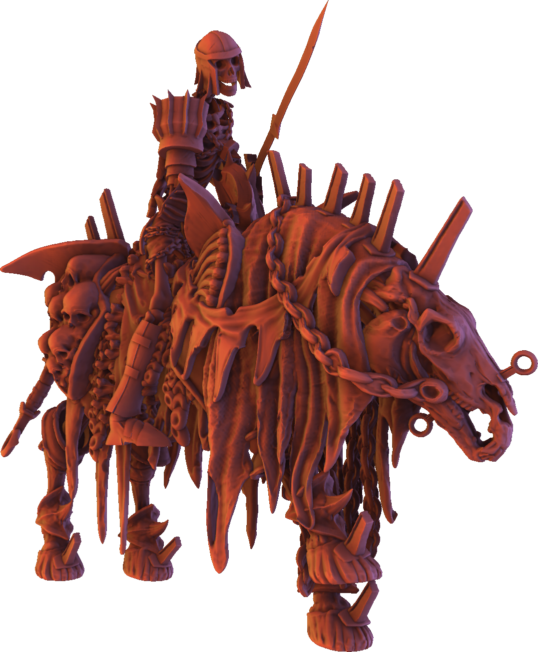 Monolith Arts - Skeletons - Rider - DnD/TTRPG Figure/Miniature