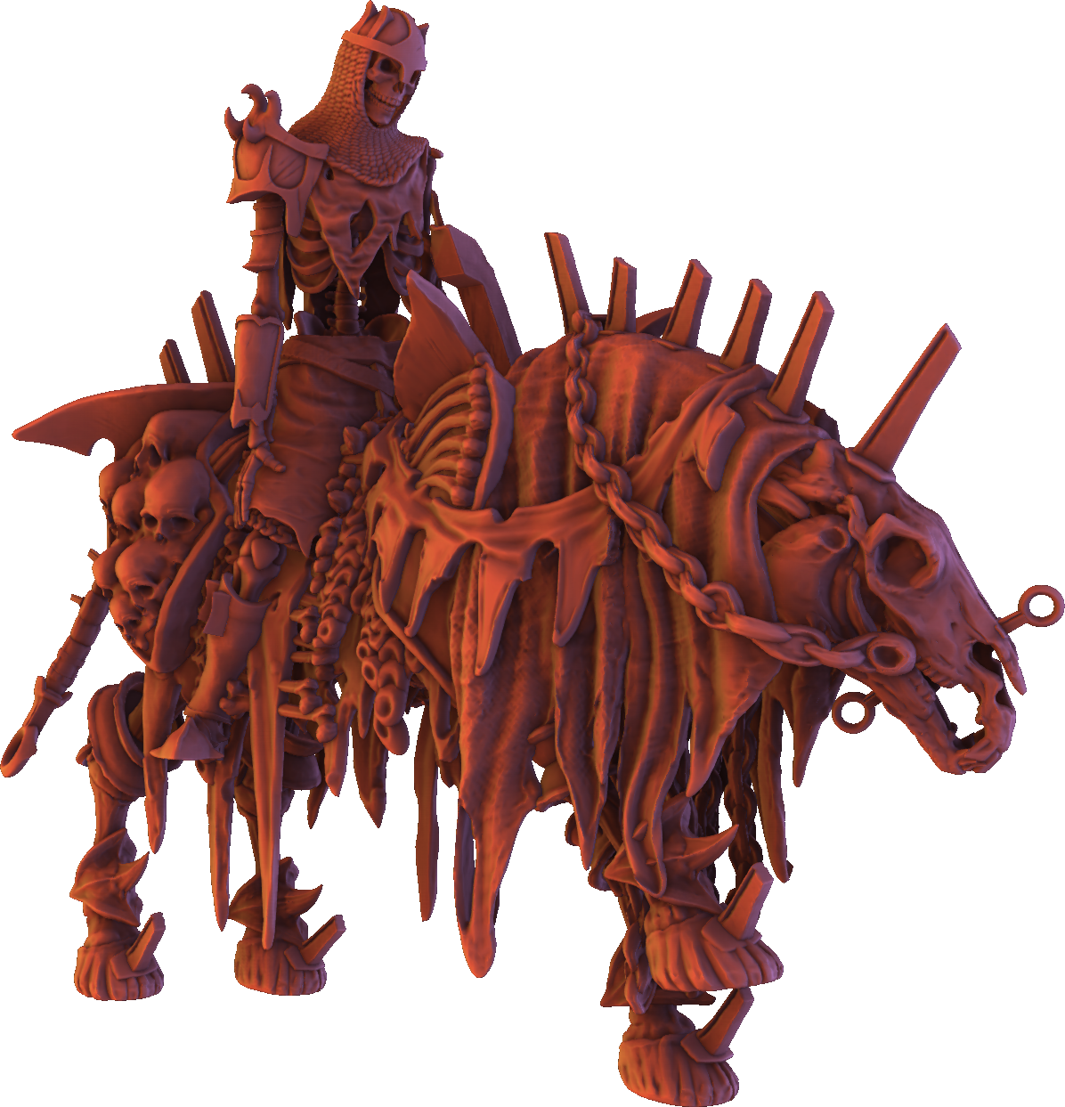 Monolith Arts - Skeletons - Rider - DnD/TTRPG Figure/Miniature