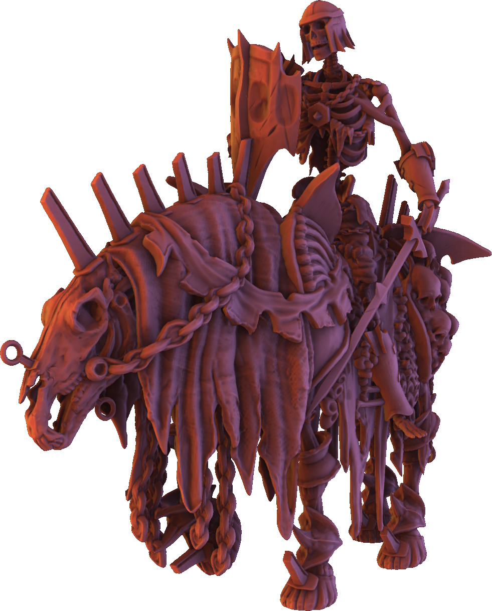 Monolith Arts - Skeletons - Rider - DnD/TTRPG Figure/Miniature