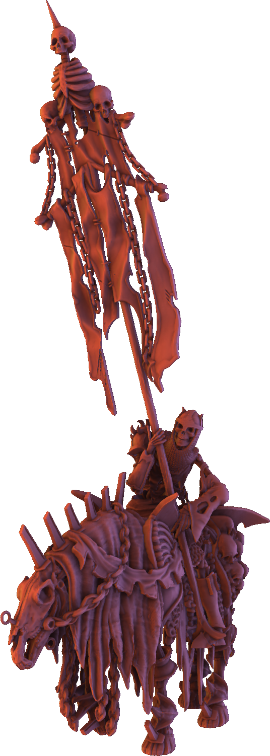 Monolith Arts - Skeletons - Rider - DnD/TTRPG Figure/Miniature
