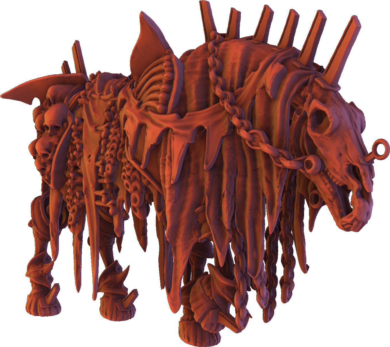 Monolith Arts - Skeletons - Horse - DnD/TTRPG Figure/Miniature