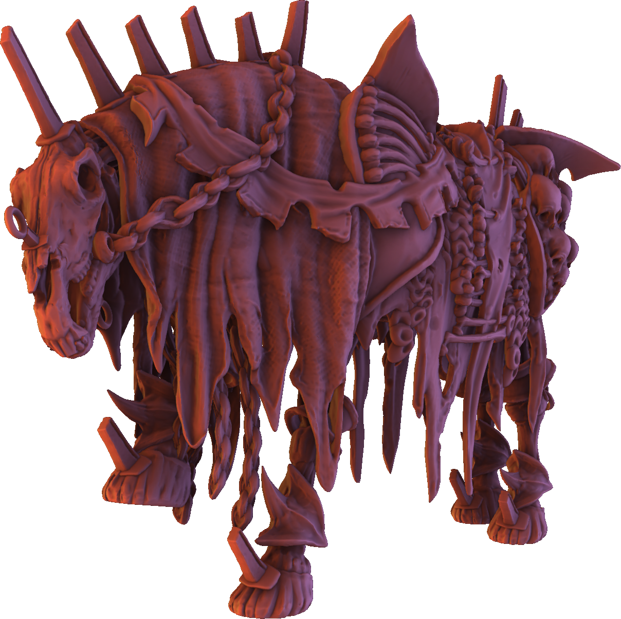Monolith Arts - Skeletons - Horse - DnD/TTRPG Figure/Miniature