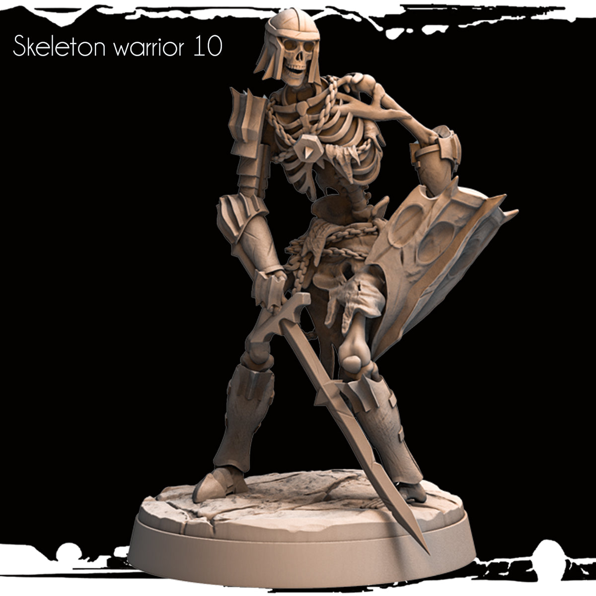 Monolith Arts - Skeletons - Warrior - DnD/TTRPG Figure/Miniature