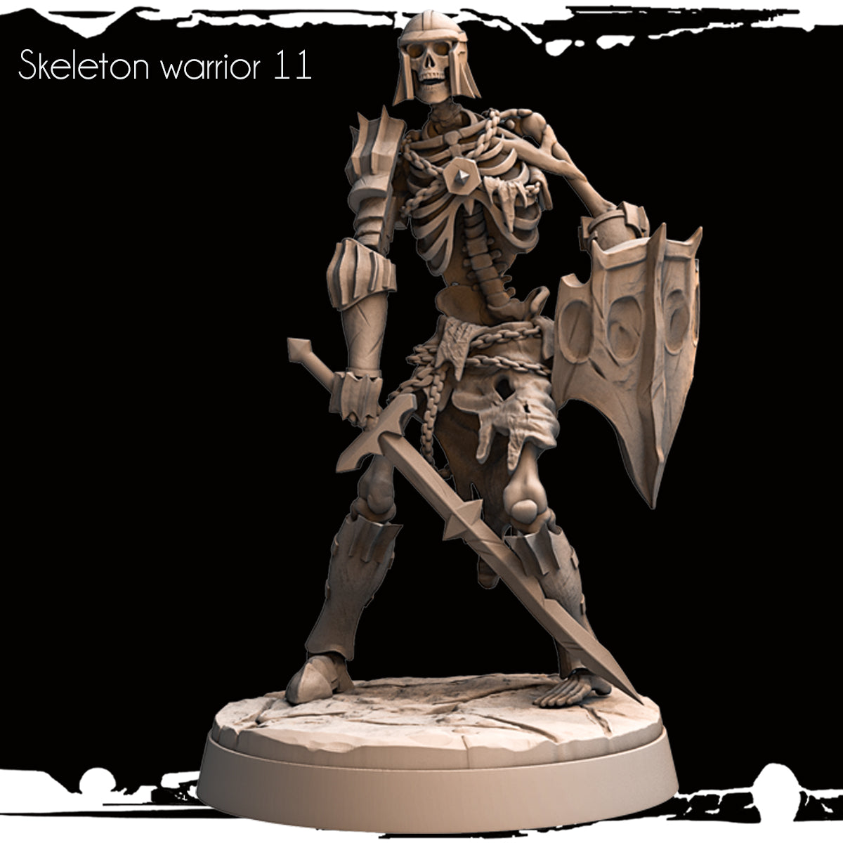 Monolith Arts - Skeletons - Warrior - DnD/TTRPG Figure/Miniature