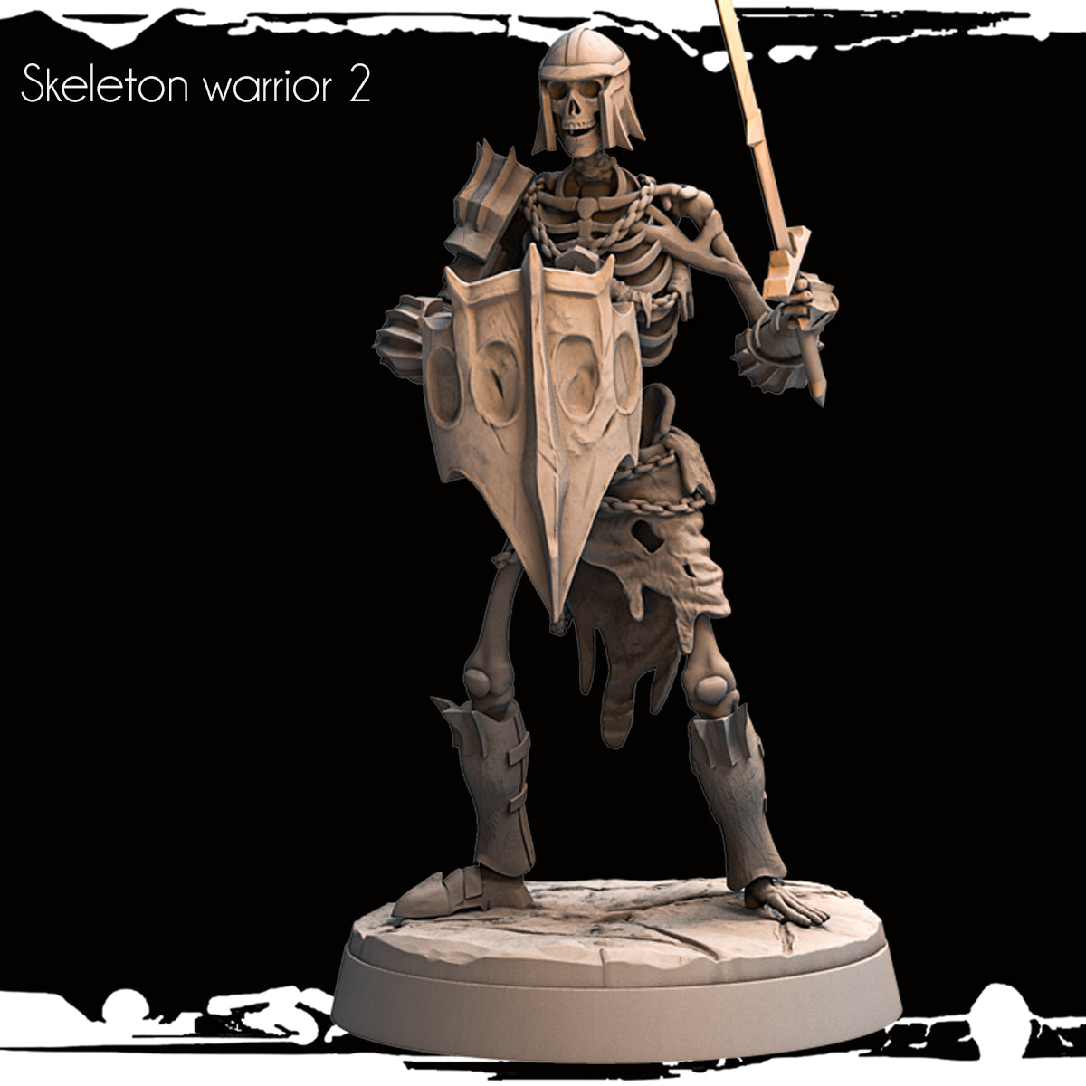 Monolith Arts - Skeletons - Warrior - DnD/TTRPG Figure/Miniature
