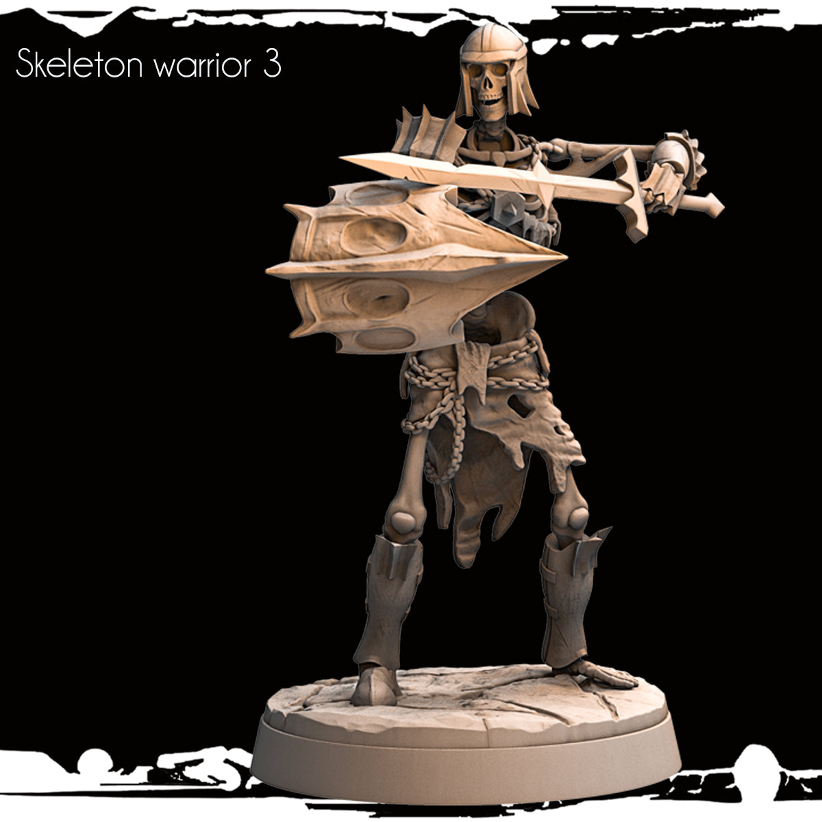 Monolith Arts - Skeletons - Warrior - DnD/TTRPG Figure/Miniature
