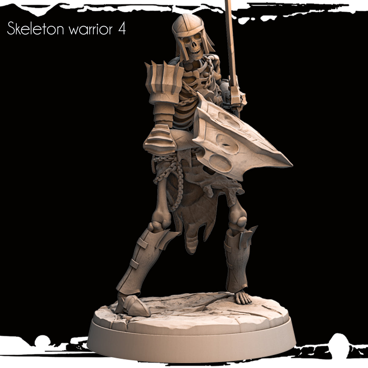 Monolith Arts - Skeletons - Warrior - DnD/TTRPG Figure/Miniature