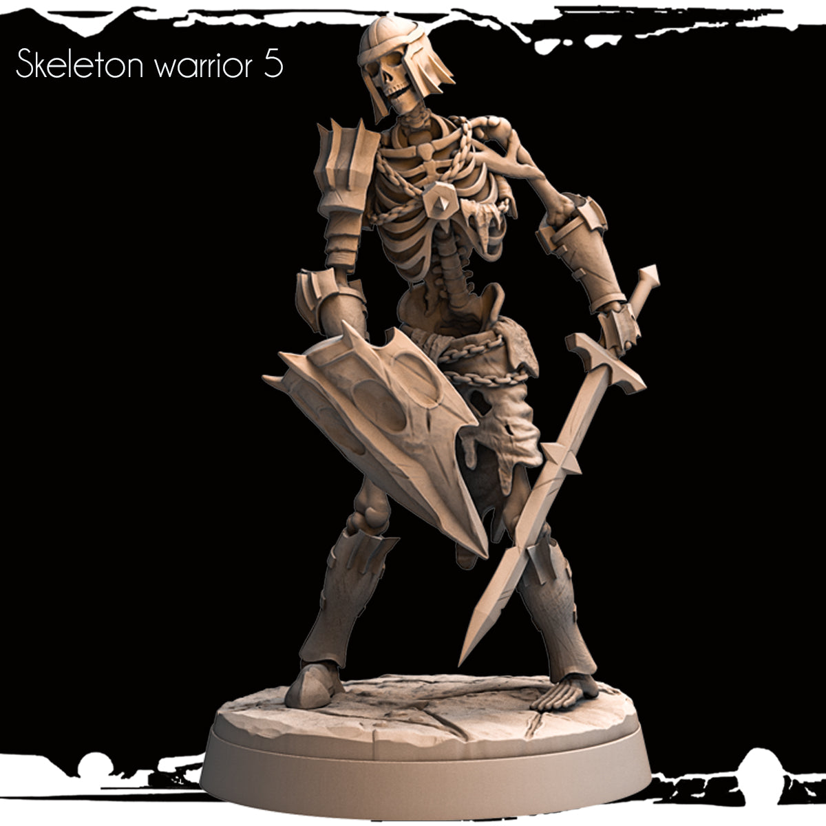 Monolith Arts - Skeletons - Warrior - DnD/TTRPG Figure/Miniature