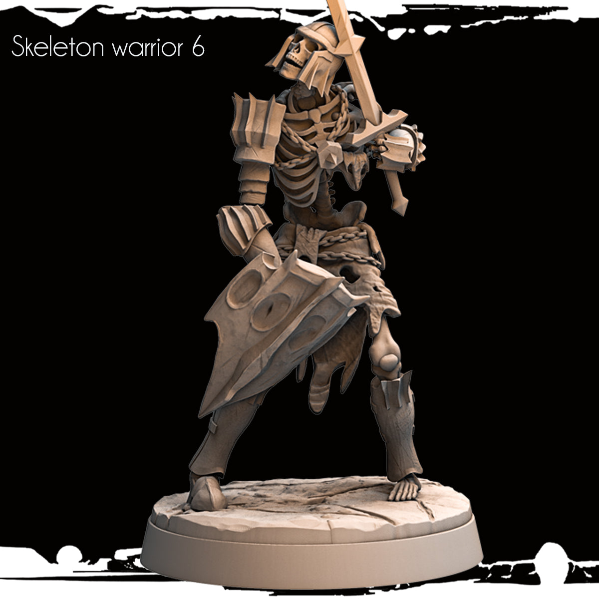 Monolith Arts - Skeletons - Warrior - DnD/TTRPG Figure/Miniature