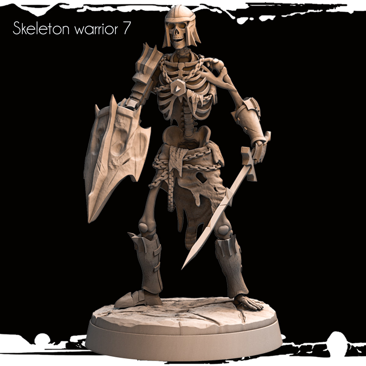 Monolith Arts - Skeletons - Warrior - DnD/TTRPG Figure/Miniature