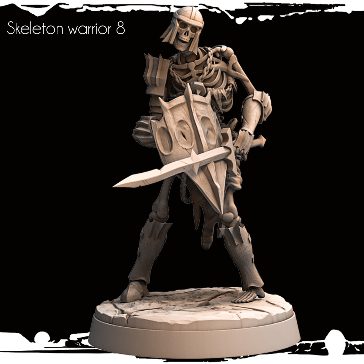 Monolith Arts - Skeletons - Warrior - DnD/TTRPG Figure/Miniature