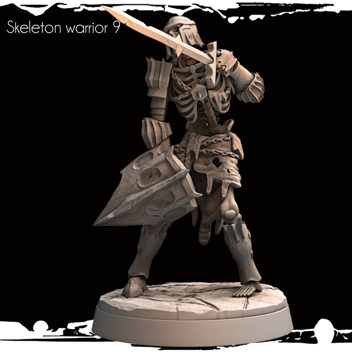 Monolith Arts - Skeletons - Warrior - DnD/TTRPG Figure/Miniature