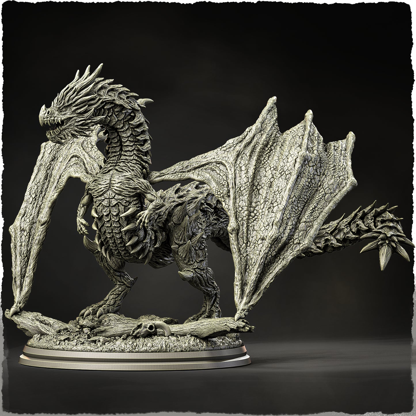 Evox Arts - World Dragons #3 - Sliverspine - DnD/TTRPG Figure/Miniature