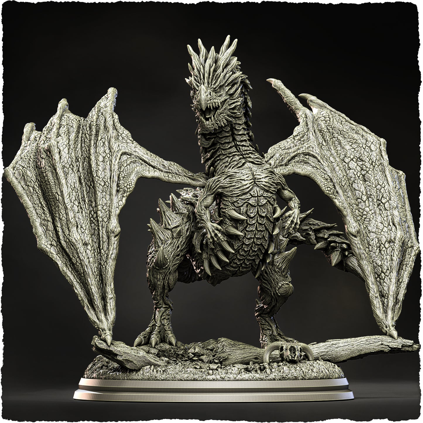 Evox Arts - World Dragons #3 - Sliverspine - DnD/TTRPG Figure/Miniature