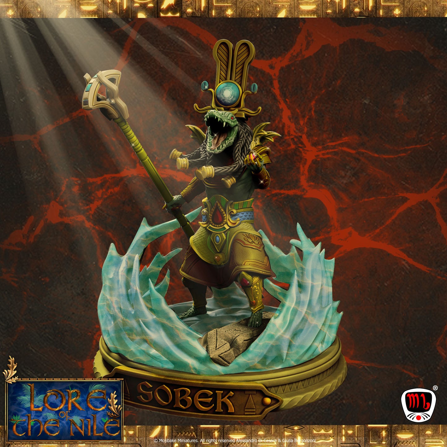 Mojibake - Lore of the Nile - Sekhmet, Goddess of War - 120mm Pin Up/Figure/Model/Diorama - Helios3DPrinting