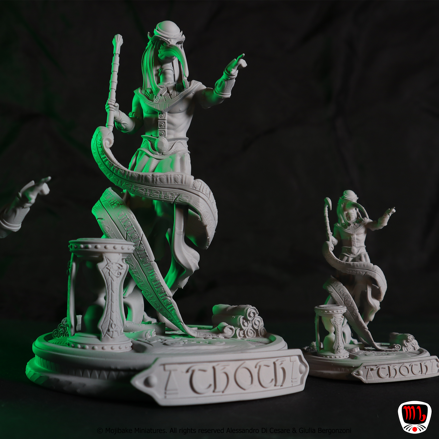 Mojibake - Lore of the Nile - Thoth, God of Learning - 120mm Pin Up/Figure/Model/Diorama - Helios3DPrinting