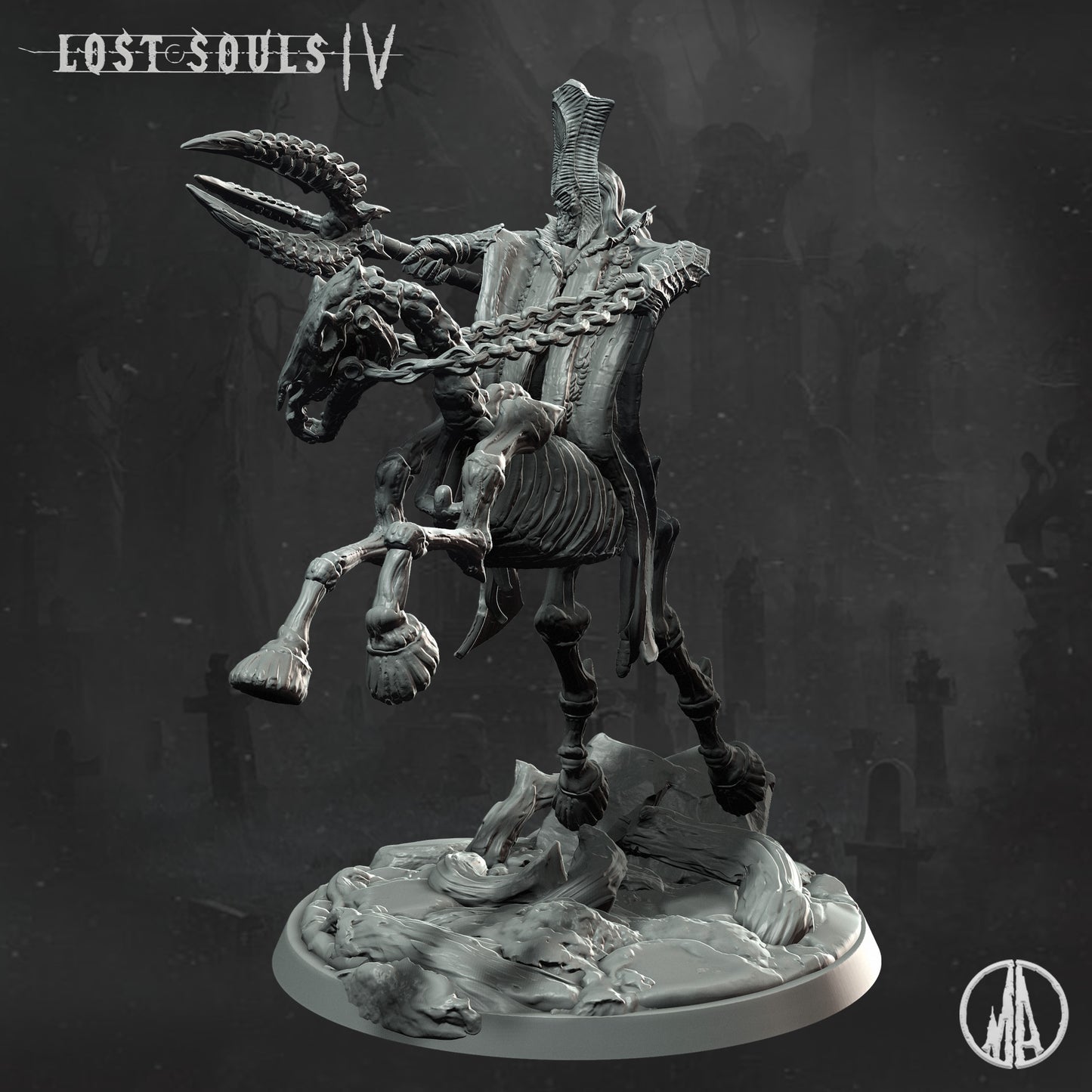 Monolith Arts - Lost Souls IV - Sorrowful Wail Rider - DnD/TTRPG Figure/Miniature