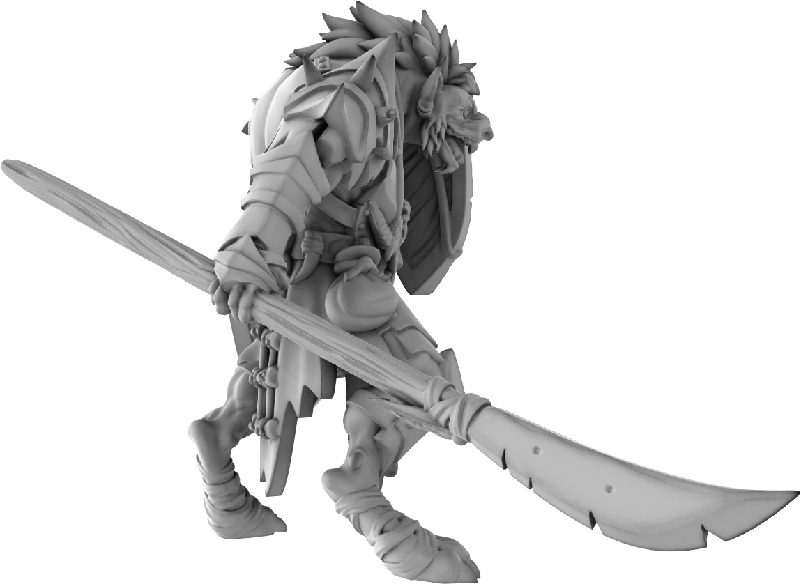 Brayan Nafarrate - Gnoll Spear #1 - DnD/TTRPG Figure/Miniature