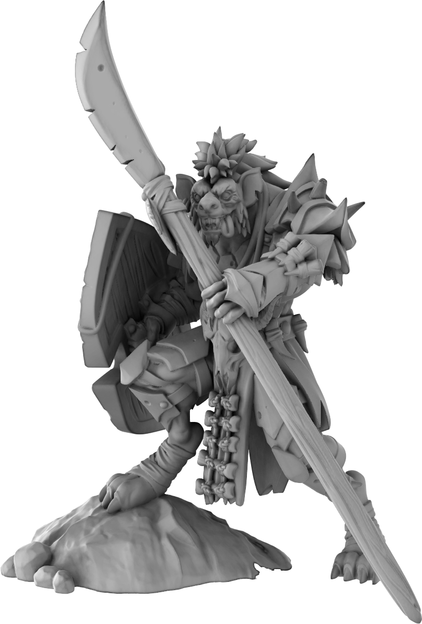 Brayan Nafarrate - Gnoll Spear #2 - DnD/TTRPG Figure/Miniature