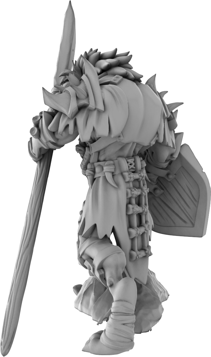 Brayan Nafarrate - Gnoll Spear #2 - DnD/TTRPG Figure/Miniature