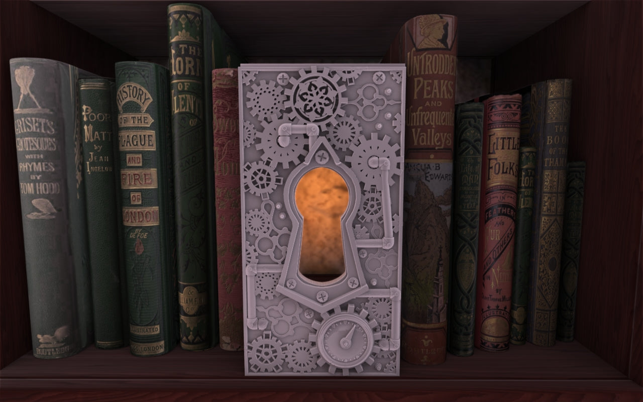 Crosslances - Book Nook/Shelf Insert - Steampunk