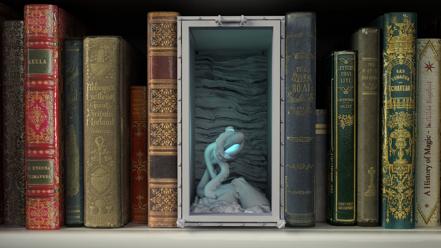 Crosslances - Book Nook/Shelf Insert - Underwater