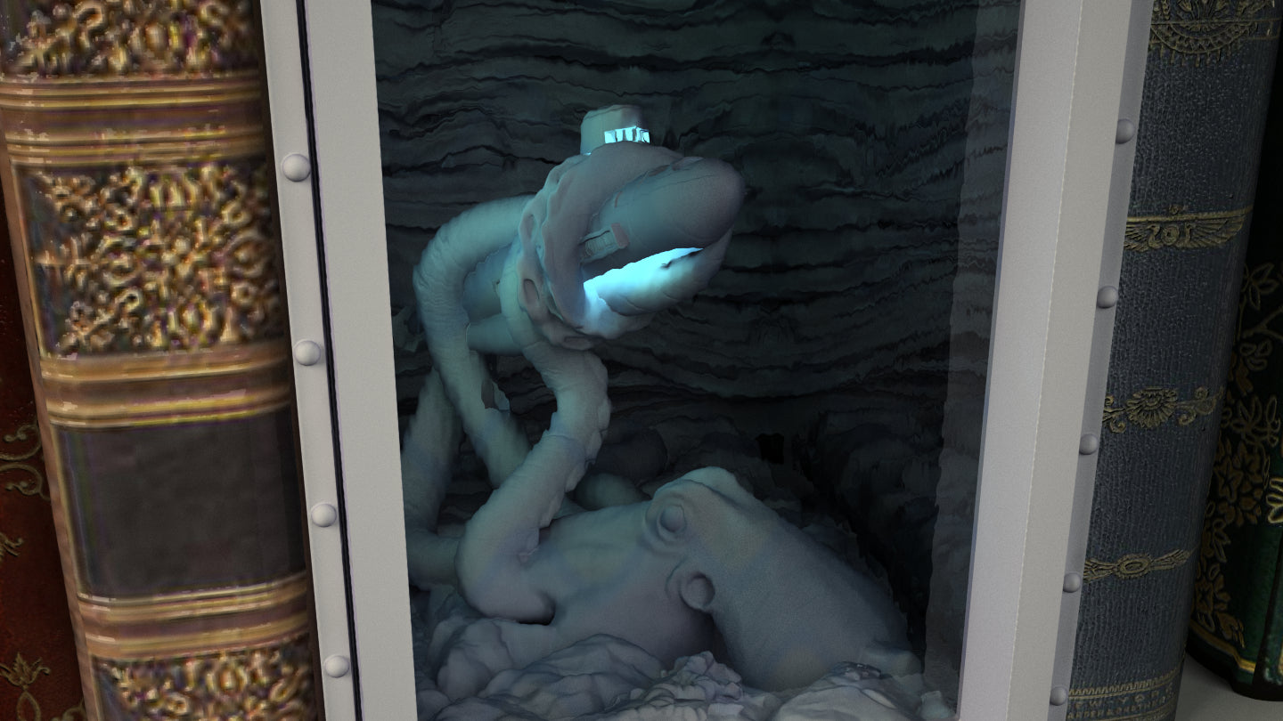 Crosslances - Book Nook/Shelf Insert - Underwater