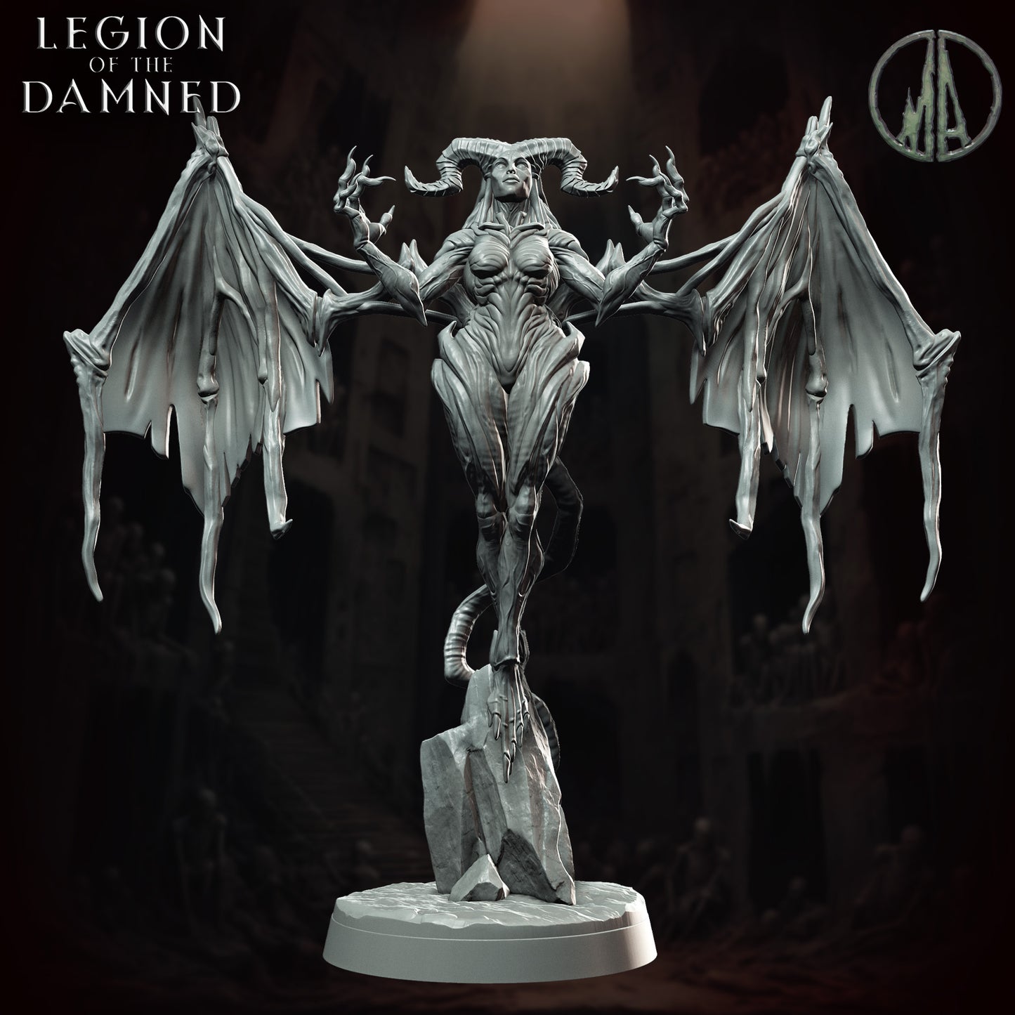 Monolith Arts - Legion of the Damned - Succubus #1 - DnD/TTRPG Figure/Miniature