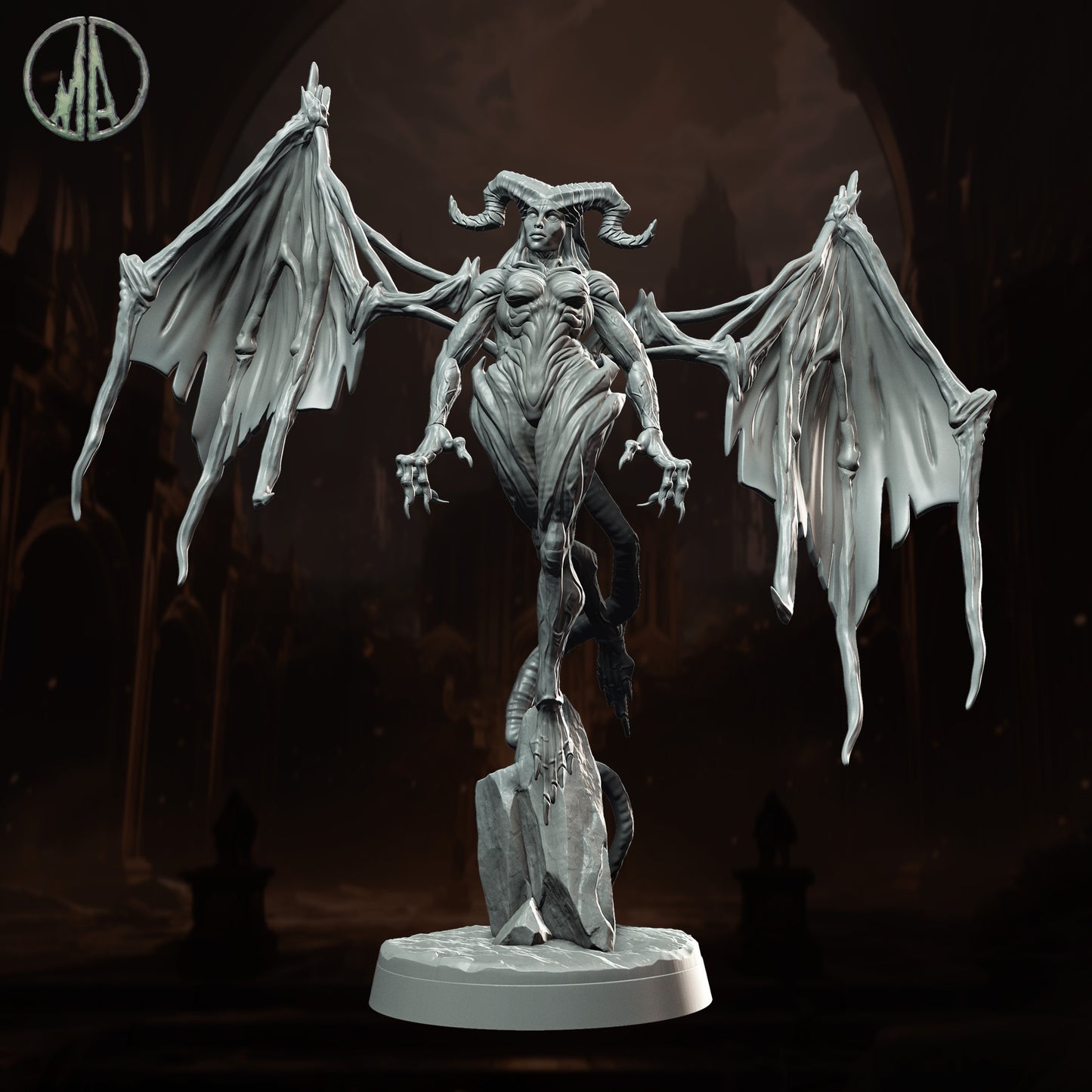 Monolith Arts - Underworld Creatures - Succubus #2 - DnD/TTRPG Figure/Miniature