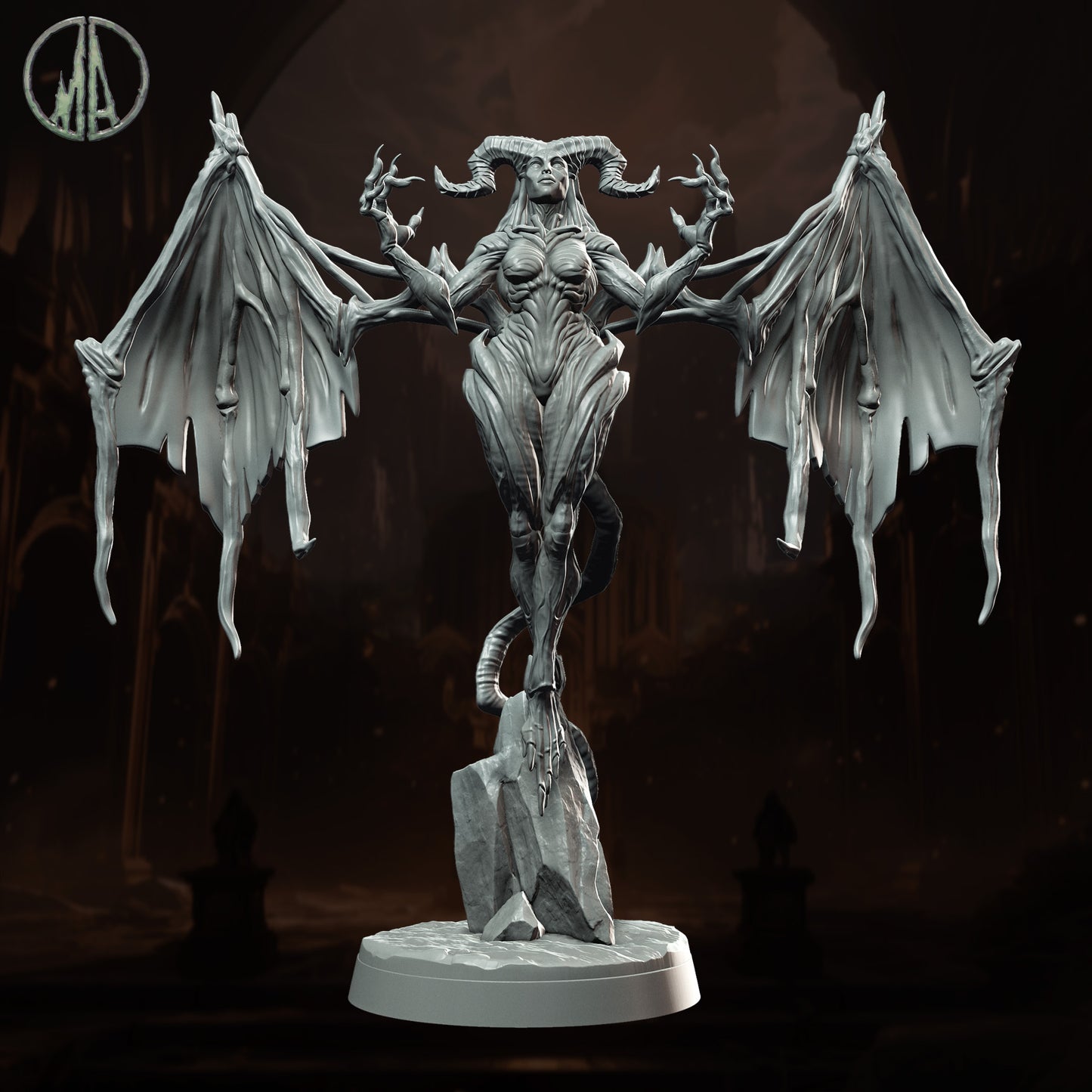 Monolith Arts - Underworld Creatures - Succubus #3 - DnD/TTRPG Figure/Miniature
