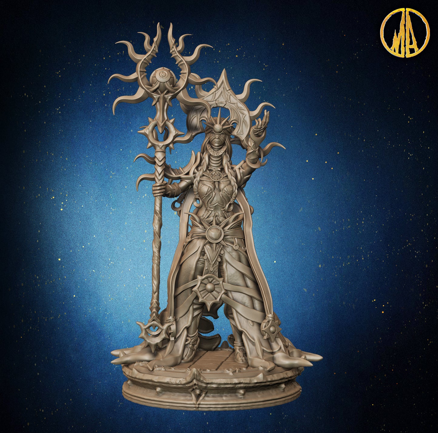 Monolith Arts - Whispering Forest - Sun Priestess #1 - DnD/TTRPG Figure/Miniature