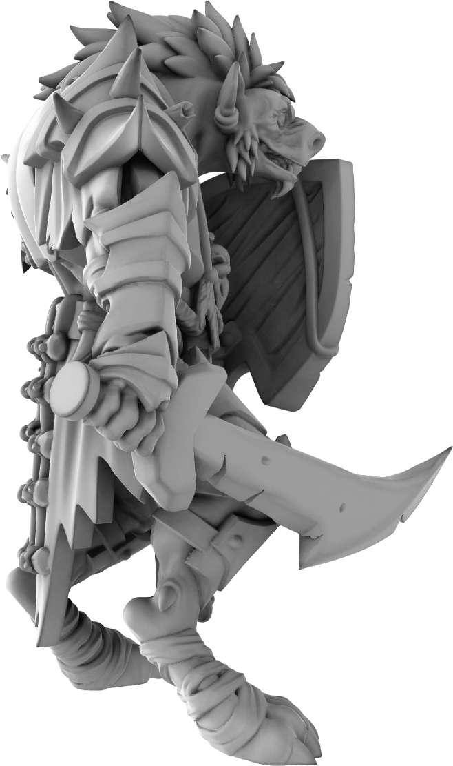 Brayan Nafarrate - Gnoll Sword #1 - DnD/TTRPG Figure/Miniature